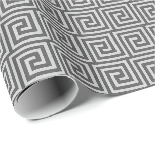 Griechischer Schlüssel, Schatten von Grauem/von Geschenkpapier