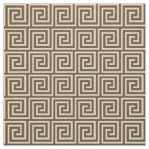 Griechischer Schlüssel, Schatten von Taupe Tan Stoff