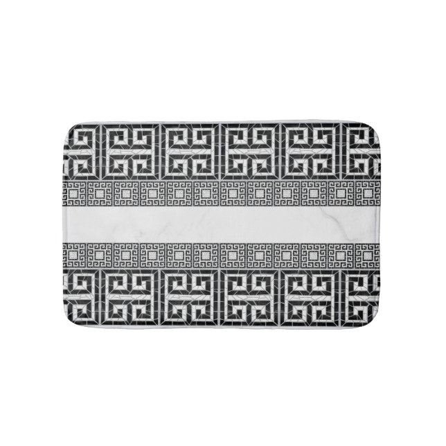 Griechischer schwarzer Marmor Badematte (Vorderseite)