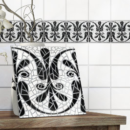 Griechischer schwarzer Marmor Fliese