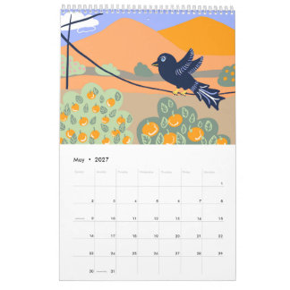 Griechischer Sommer-Szenen- und Muster-Kalender Kalender