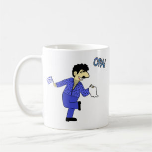 Griechischer Tänzer Becher OPA! Kaffeetasse