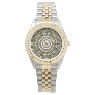 Griechischer Tastengeber für das geometrische Mono Armbanduhr