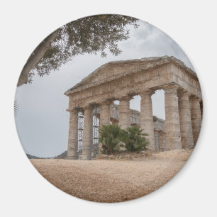 Griechischer Tempel in Segesta, Sizilien Magnet
