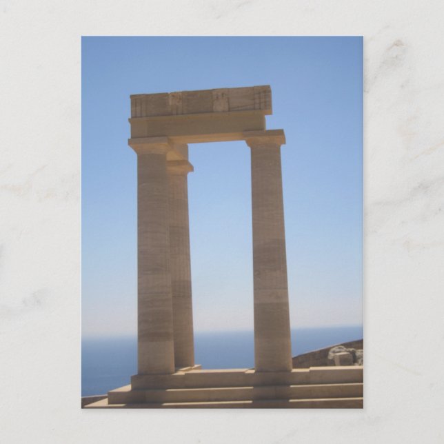 Griechischer Tempel Postkarte (Vorderseite)