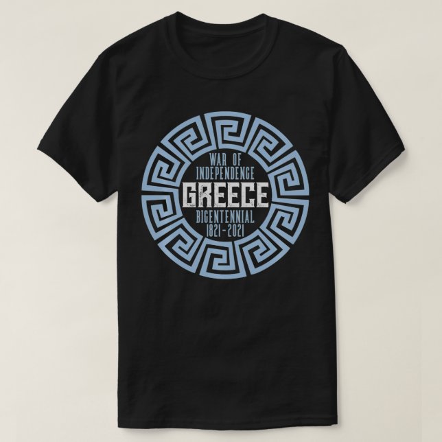 Griechischer Unabhängigkeitskrieg 200 Jahre T-Shirt (Design vorne)