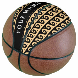 Griechischer Zeigerschlüssel, Wave Key, Braun, Ihr Basketball