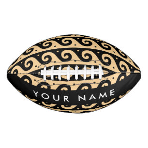 Griechischer Zeigerschlüssel, Wave Key, Braun, Ihr Football