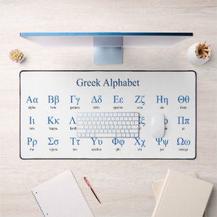 Griechisches Alphabet Schreibtischunterlage