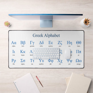 Griechisches Alphabet Schreibtischunterlage