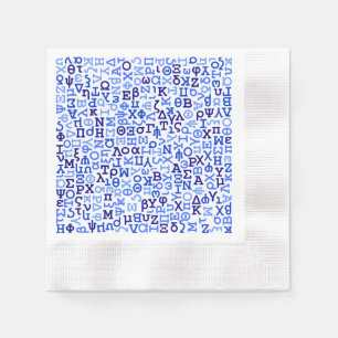 Griechisches Alphabet Serviette