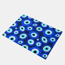 Griechisches Auge Lucky Symbol Blau Fußmatte