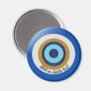 griechisches Augendesign nur noch Text hinzufügen Magnet
