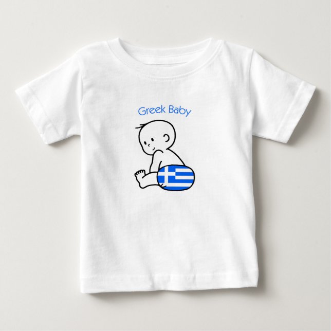 Griechisches Baby Baby T-shirt (Vorderseite)