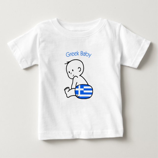 Griechisches Baby T-shirt (Vorderseite)