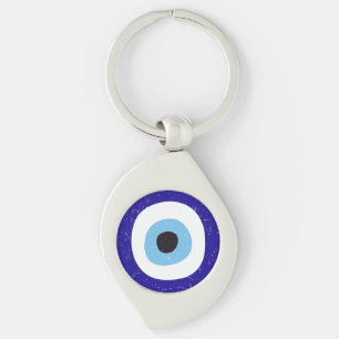 Griechisches Böse-Augen-Distressed-Design-Schlüsse Schlüsselanhänger