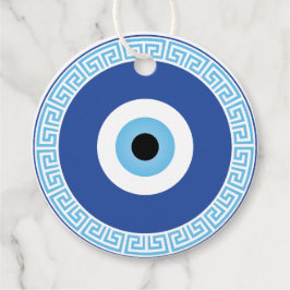 Griechisches böses Auge auf griechischer Ebene Geschenkanhänger