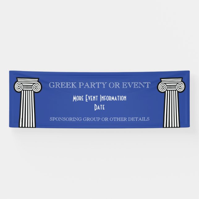 Griechisches Brüderlichkeits-oder Banner (Horizontal)