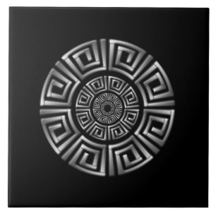 Griechisches Circle Motif Fliese