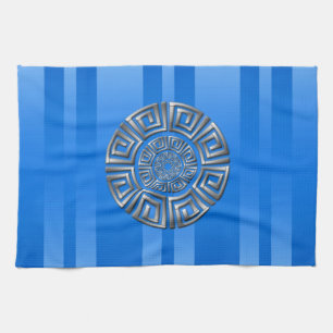 Griechisches Circle Motif Geschirrtuch