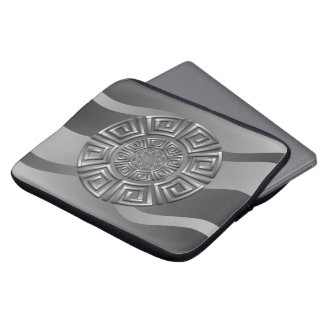 Griechisches Circle Motif Laptopschutzhülle