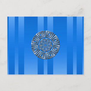 Griechisches Circle Motif Postkarte