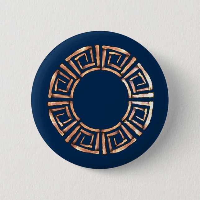 Griechisches Design Button (Vorderseite)