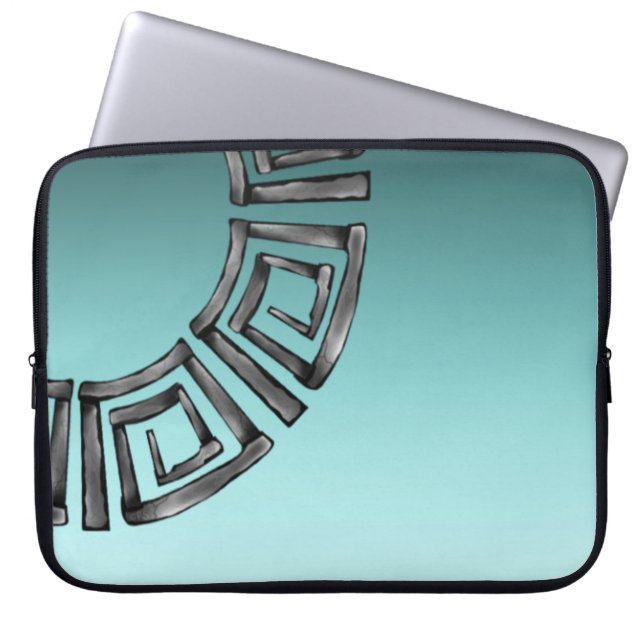 Griechisches Design Laptopschutzhülle (Vorderseite)