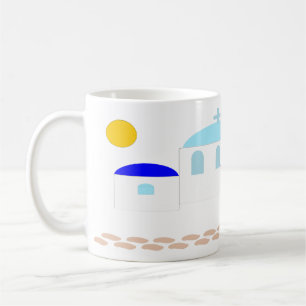 Griechisches Design, nur Text hinzufügen Kaffeetasse