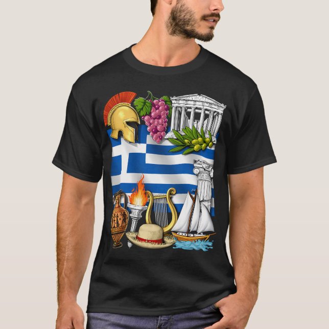 Griechisches Erbe T-Shirt (Vorderseite)