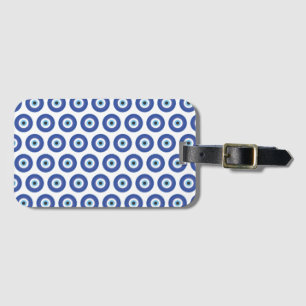 Griechisches Evil Eye Blau Gepäckanhänger