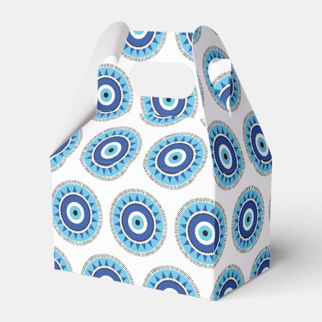 Griechisches Evil Eye Blau Geschenkschachtel (Vorderseite)
