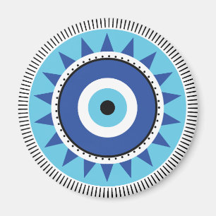 Griechisches Evil Eye Blau Magnet