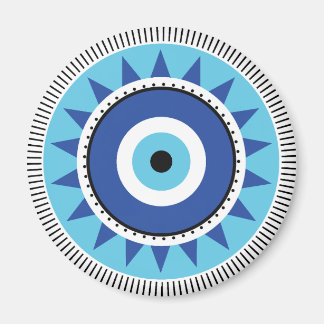 Griechisches Evil Eye Blau Magnet