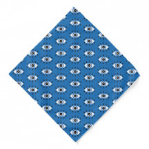 Griechisches Evil Eye Muster Blau Schwarz-weiß