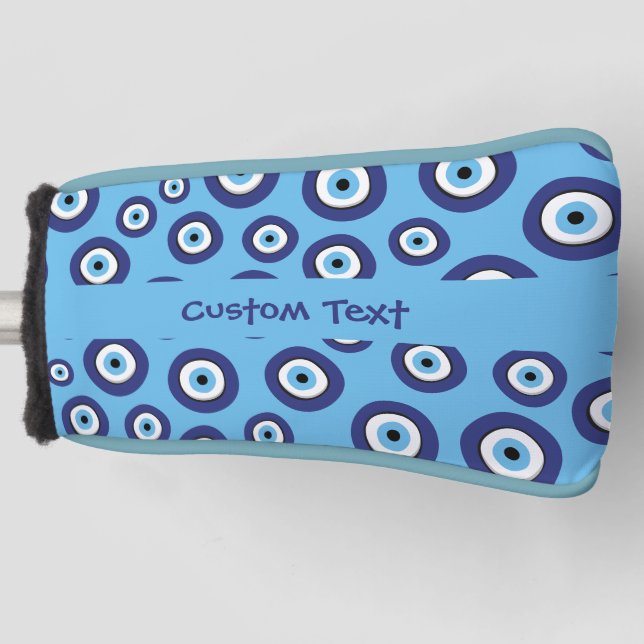 Griechisches Evil Eye Muster Golf Headcover (Vorderseite)