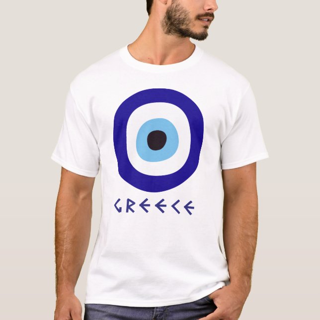Griechisches Eye Men T-Shirt (Vorderseite)