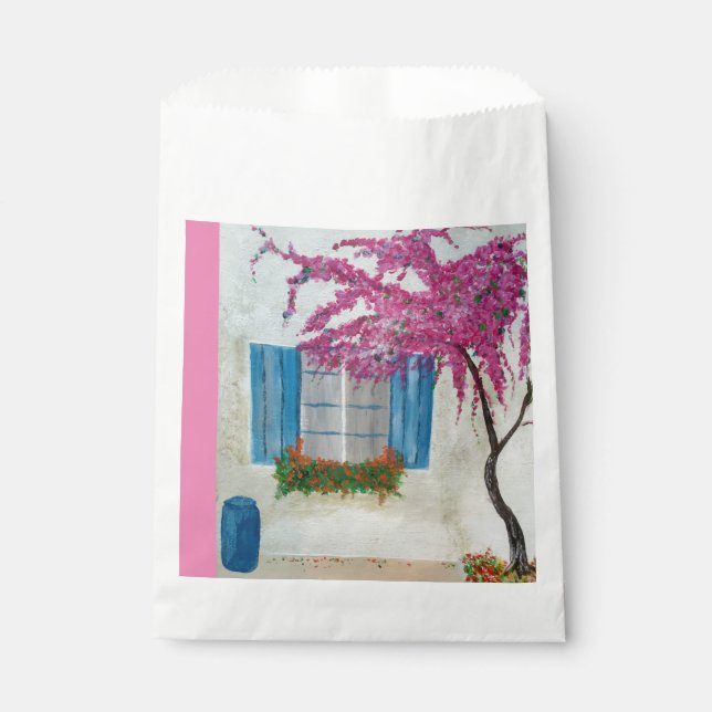 Griechisches Fenster Geschenktütchen (Vorderseite)