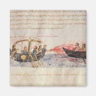 Griechisches Feuer (Pergament) Magnet