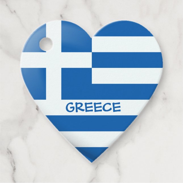 Griechisches Flag Geschenkanhänger (Vorderseite)