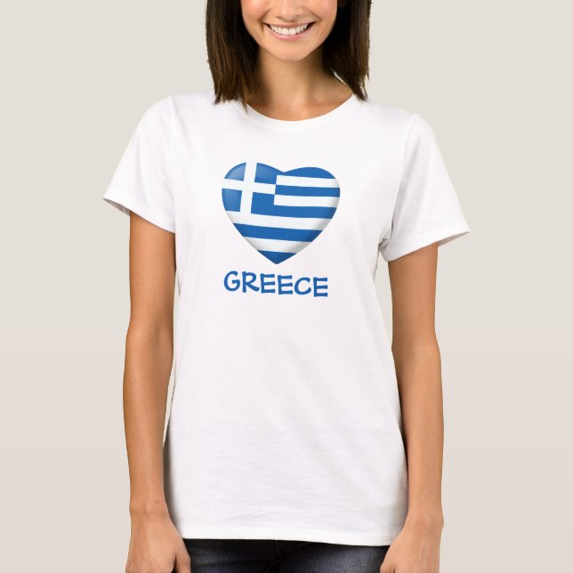 Griechisches Flag T-Shirt (Vorderseite)