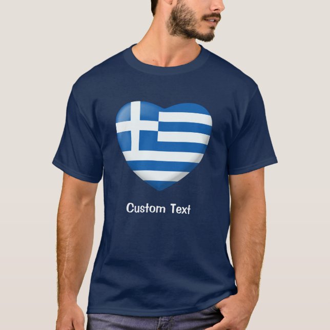 Griechisches Flag T-Shirt (Vorderseite)