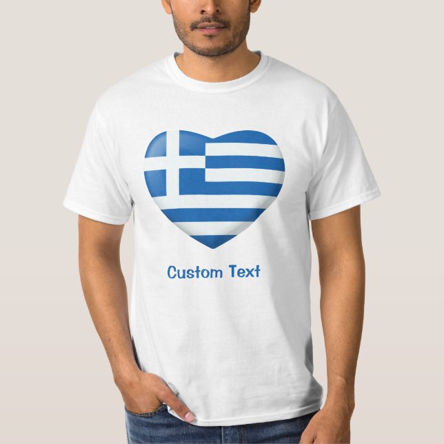 Griechisches Flag T-Shirt (Vorderseite)