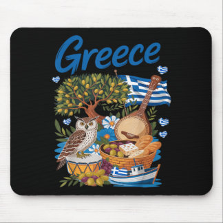 Griechisches Flaggen-Outfit für Kinder mit Helleni Mousepad