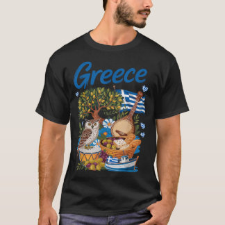 Griechisches Flaggen-Outfit für Kinder mit Helleni T-Shirt