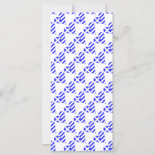 Griechisches Flaggenherz Funky Tiled