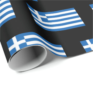 Griechisches Flaggenmuster Geschenkpapier