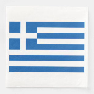 Griechisches Flaggenpapier Napkin Serviette