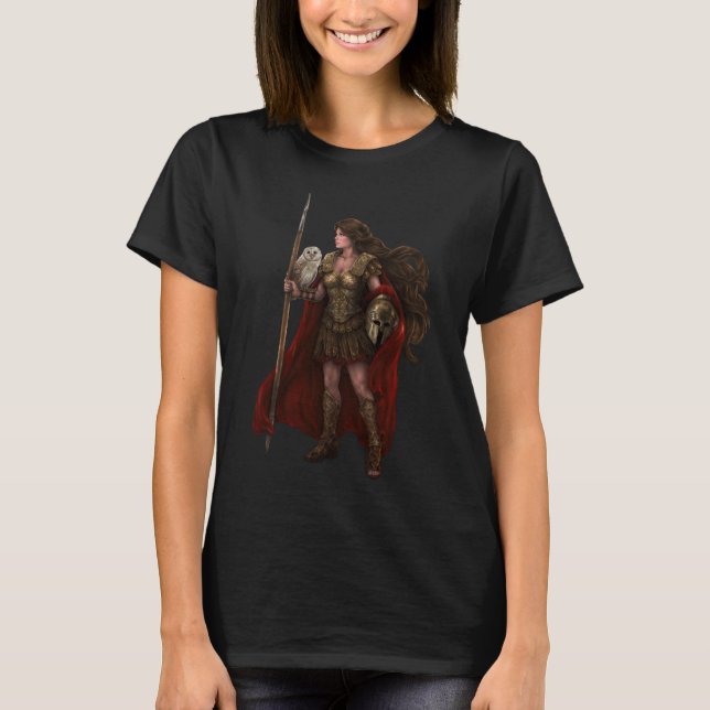 Griechisches Göttin-Athene-Kunst-Shirt T-Shirt (Vorderseite)