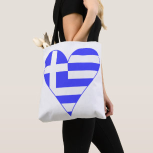Griechisches Herz Funky Flagge Tasche